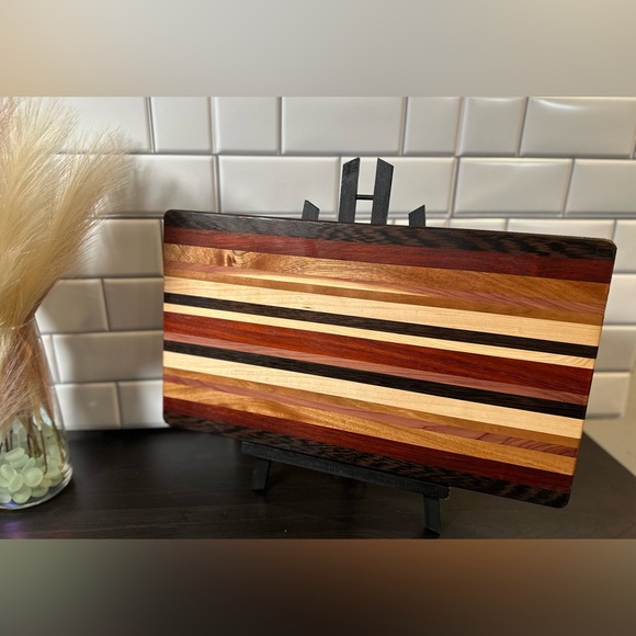 Exotic hardwood cutting board never used custom made